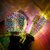 Ampoule LED feu d'artifice coloré 3D