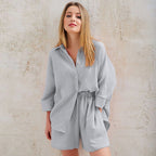 Jasmin - pyjama en gaze de coton pour femme
