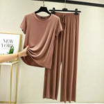 Ensemble de Pyjama en Modal Fluide Femme - Printemps