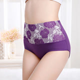 Lot de 6 Culottes Tailles Hautes - Fleuries