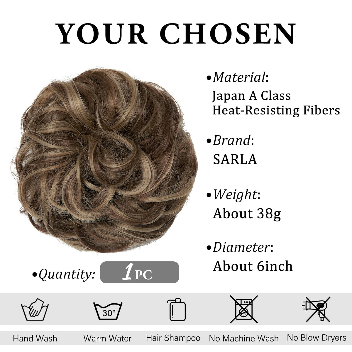 Chouchou effet faux chignon décoiffé