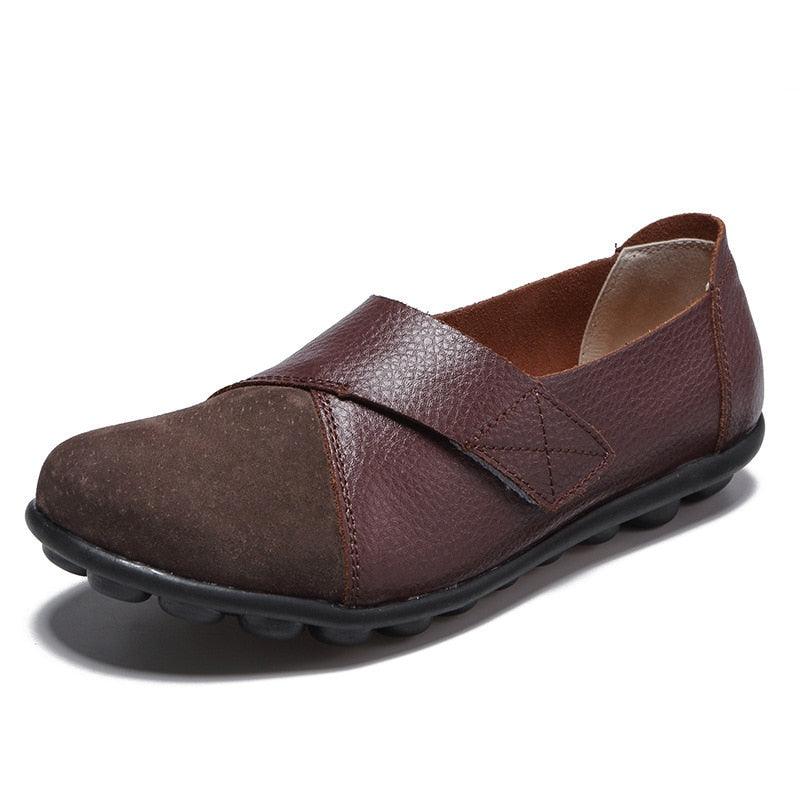 Women's leather orthopedic loafers