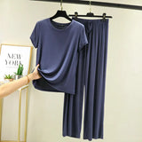 Ensemble de Pyjama en Modal Fluide Femme - Printemps