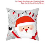 Lot de 2 Housses de Coussins de Noël