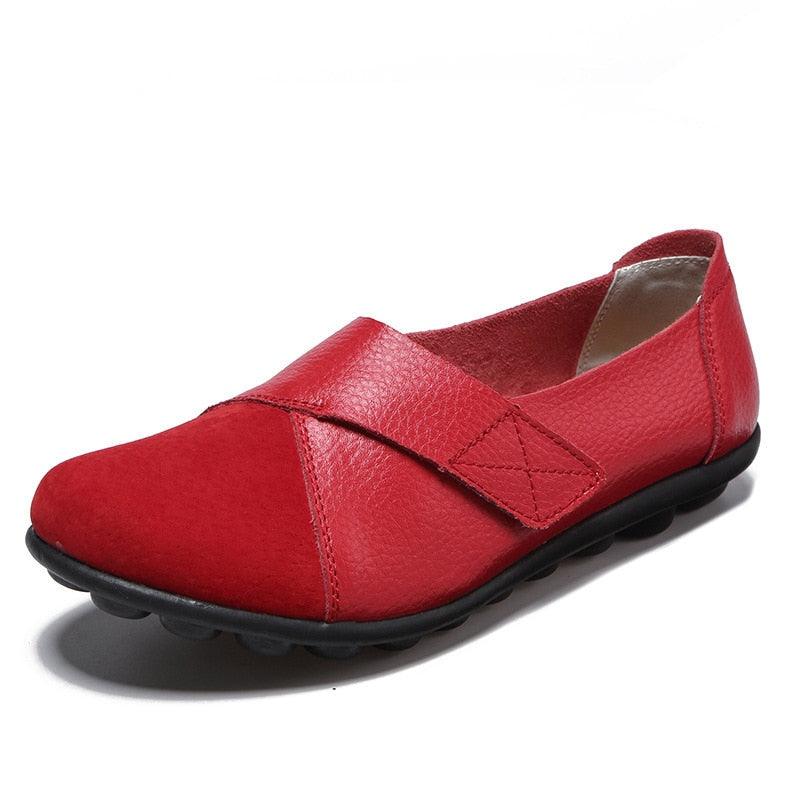 Women's leather orthopedic loafers