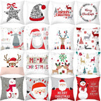 Lot de 2 Housses de Coussins de Noël