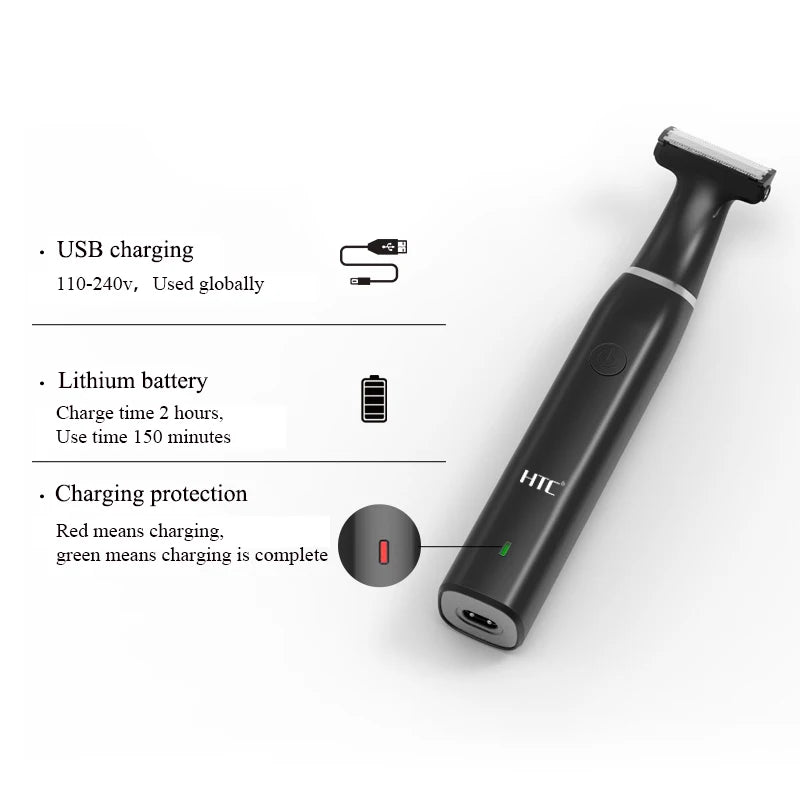Tondeuse électrique sans-fil HTC - Corps et Barbe
