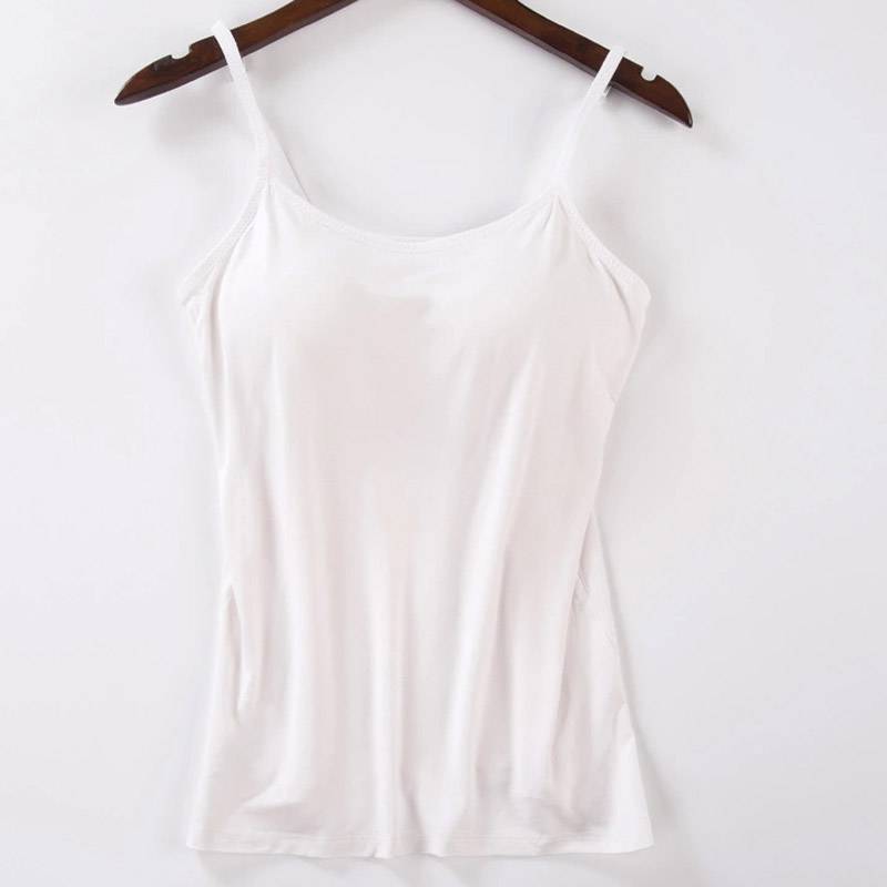 Tank top with built-in bra