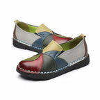 Women's Multicolored Summer Cowhide Loafers