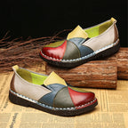 Women's Multicolored Summer Cowhide Loafers