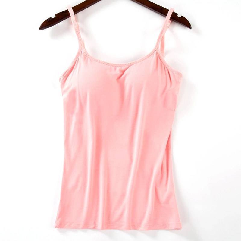 Tank top with built-in bra