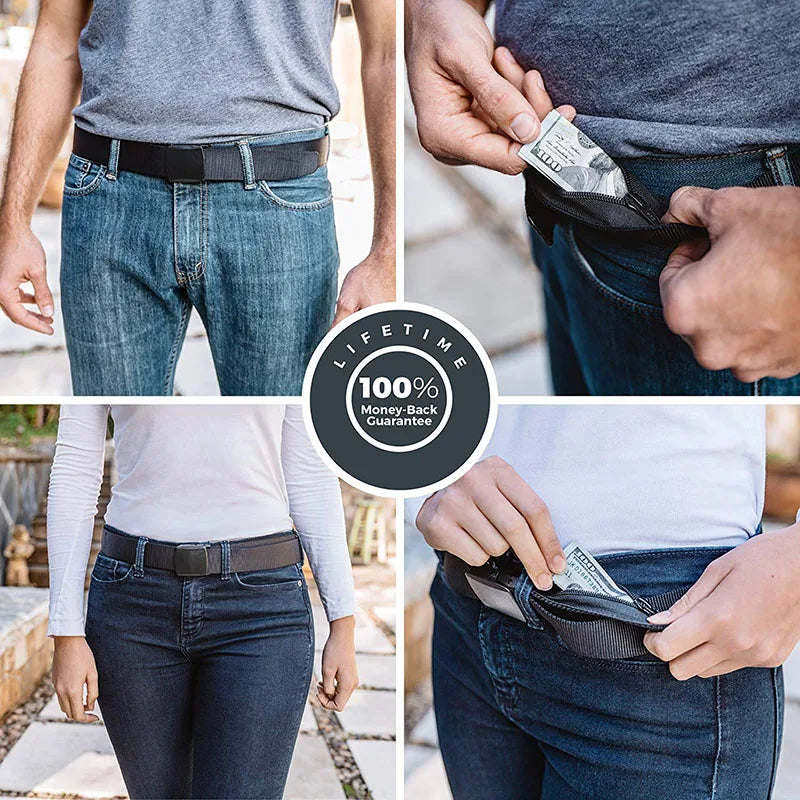 Anti-theft Belt with Secret Wallet