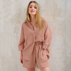 Jasmin - pyjama en gaze de coton pour femme