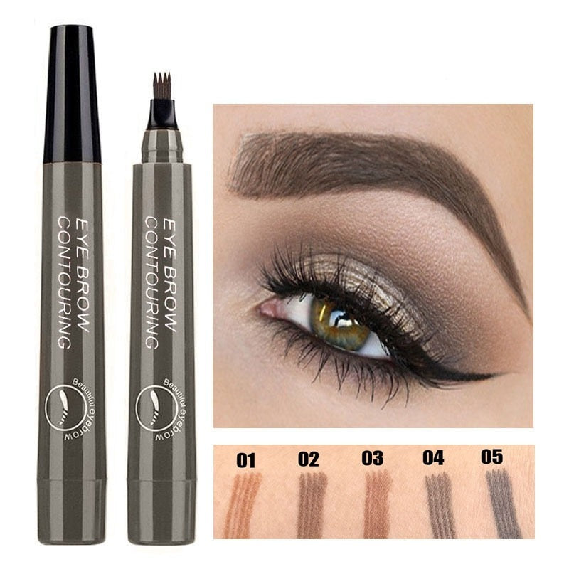 BROW PEN - 4-tip eyebrow felt-tip pen - BUY 1 GET 1 FREE