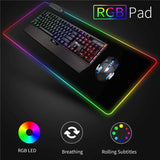 Tapis de bureau rétroéclairage RGB - Antidérapant et confortable