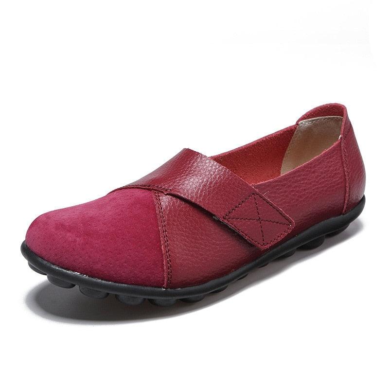 Women's leather orthopedic loafers
