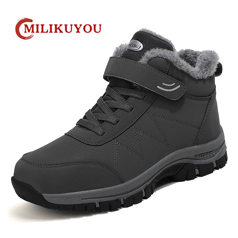 Unisex Lined Boots - Adjustable Velcro