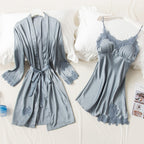 Ensemble de pyjama en satin - 5 pièces