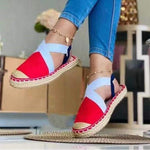 Espadrille en toile et à élastique