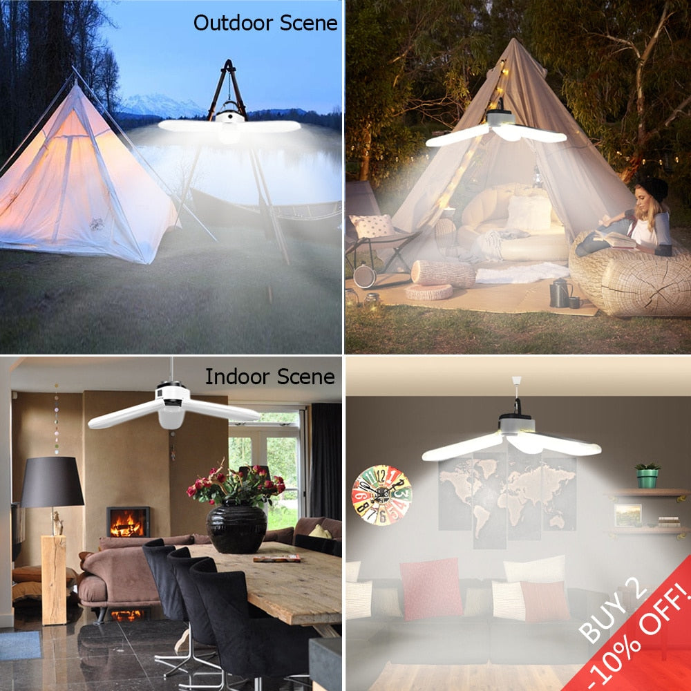 Portable solar lamp - built-in charger
