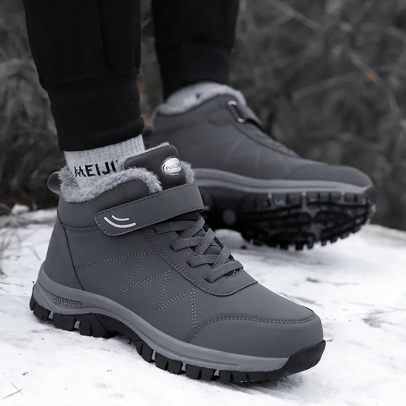 Unisex Lined Boots - Adjustable Velcro