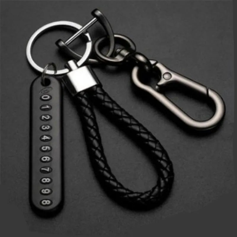 Anti-loss keyring with phone number