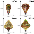 Ampoule LED feu d'artifice coloré 3D