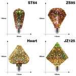 Ampoule LED feu d'artifice coloré 3D