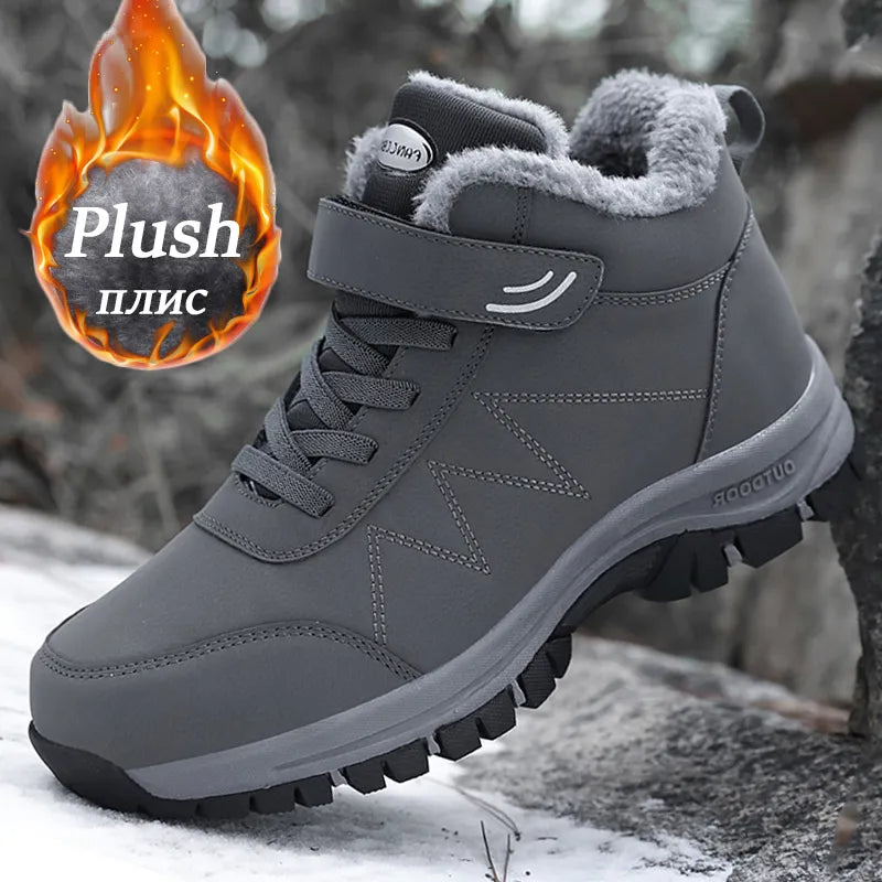 Unisex Lined Boots - Adjustable Velcro