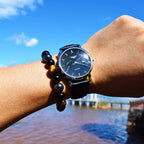 Triple Protection Bracelet - Tiger's Eye, Hematite, and Black Obsidian