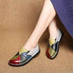 Women's Multicolored Summer Cowhide Loafers