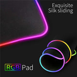 Tapis de bureau rétroéclairage RGB - Antidérapant et confortable