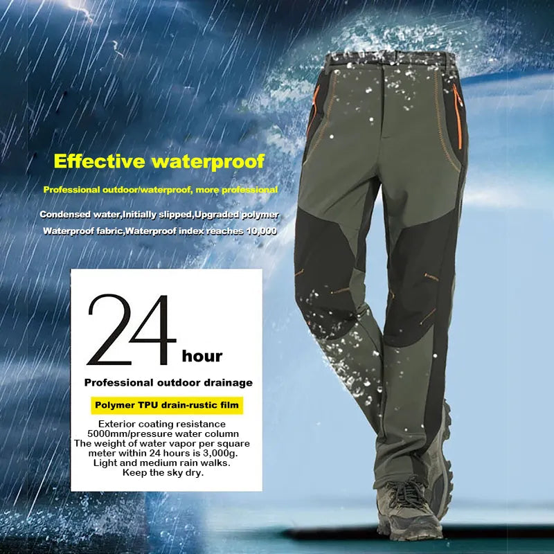 Pantalon de Randonnée Fourré et Imperméable