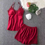 Ensemble de pyjama en satin - 5 pièces