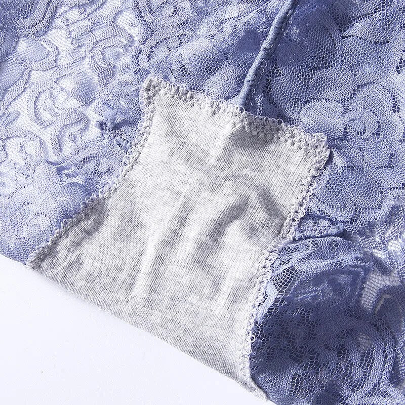 Lot de 2 Culottes Hautes Sexy en Dentelle