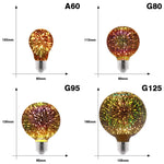 Ampoule LED feu d'artifice coloré 3D