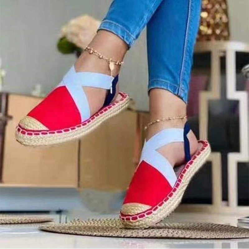 Espadrille en toile et à élastique