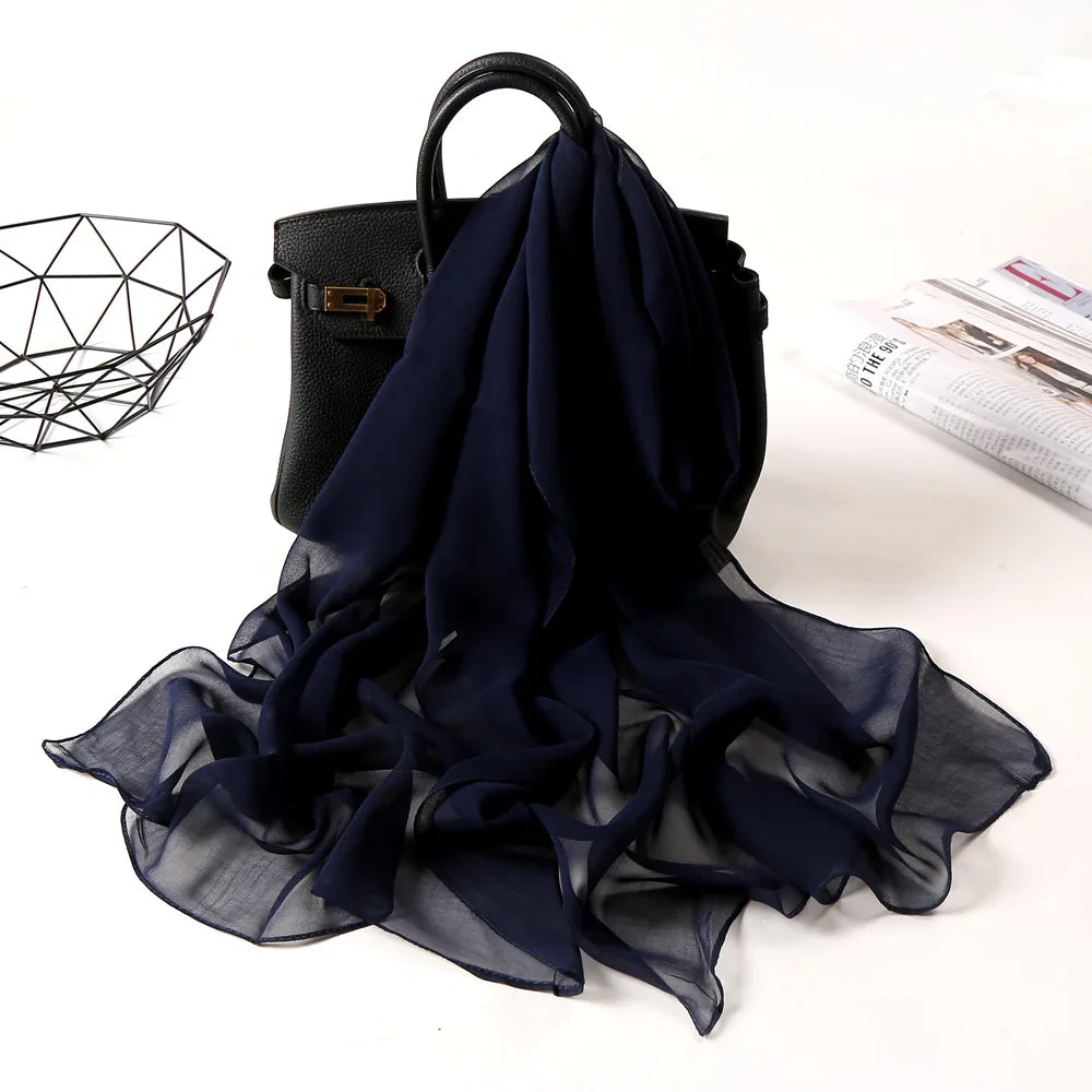 Light Chiffon Scarf - 24 Colors