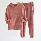 Pyjama en flanelle à capuche
