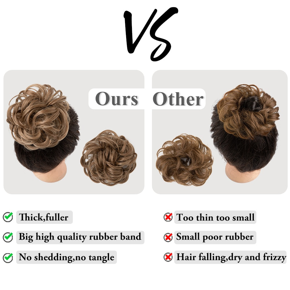 Chouchou effet faux chignon décoiffé