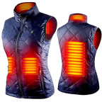 4-Zone Sleeveless Heated Down Jacket