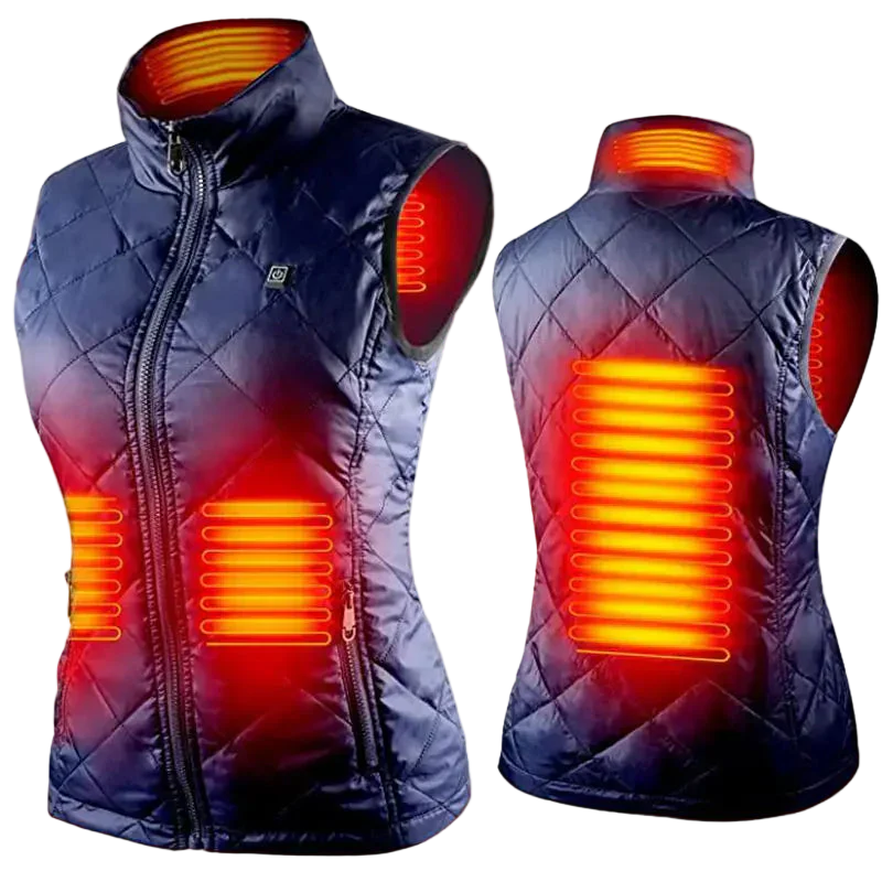 4-Zone Sleeveless Heated Down Jacket