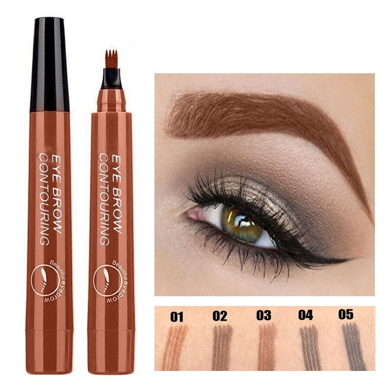 BROW PEN - 4-tip eyebrow felt-tip pen - BUY 1 GET 1 FREE