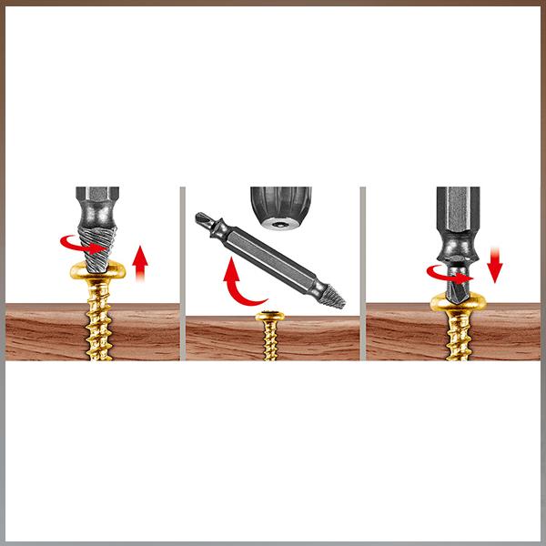 Damaged screw extractor