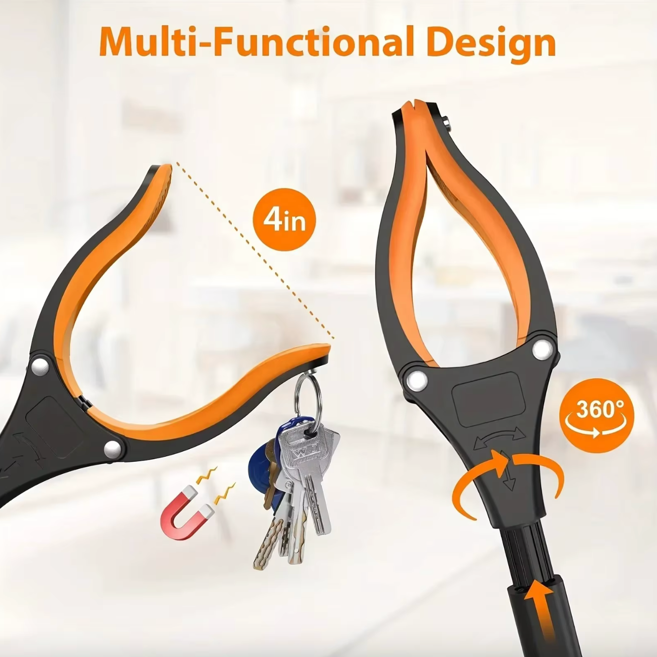 82cm Grabber Tool for Seniors – 360° Rotating