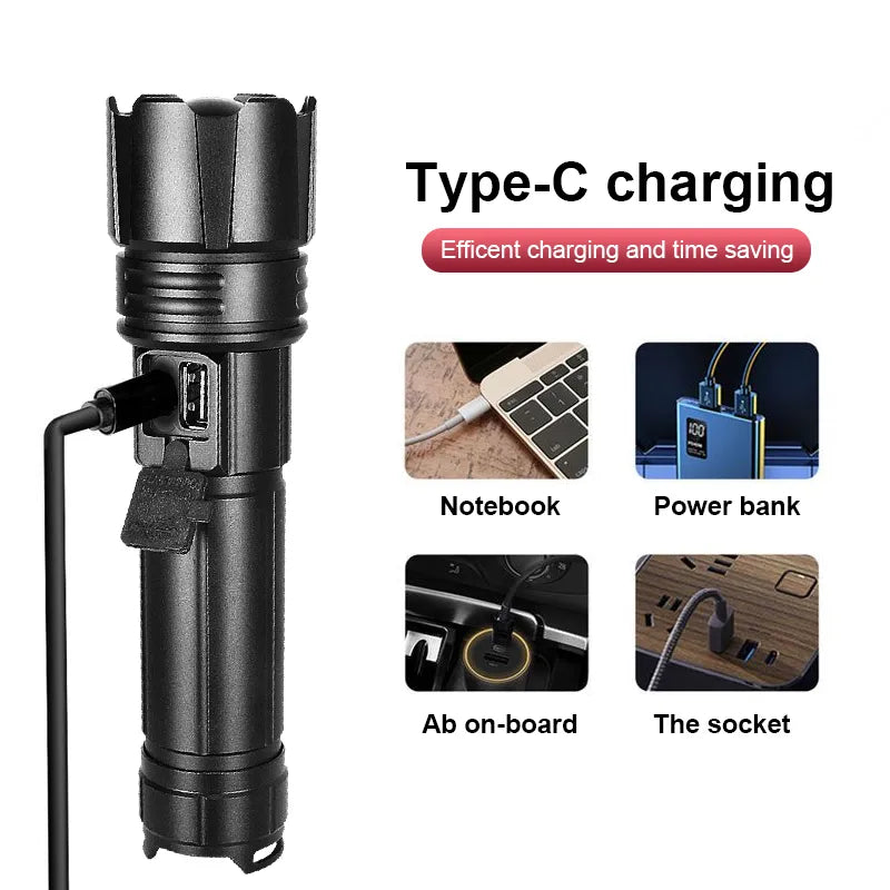 Lampe de Poche LED Ultra Puissante