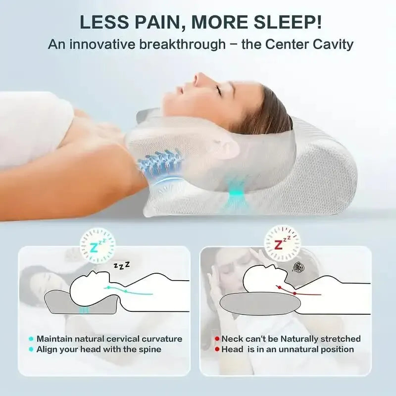 Butterfly Memory Foam Cervical Pillow