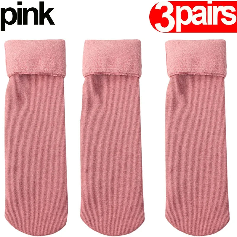 Pack of 3 Fleece-Lined Socks - Comfort and Warmth