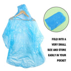 Pack of 2 Rain Ponchos + Keychain Pouch