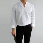 Casual Long Sleeve V-Neck Shirt